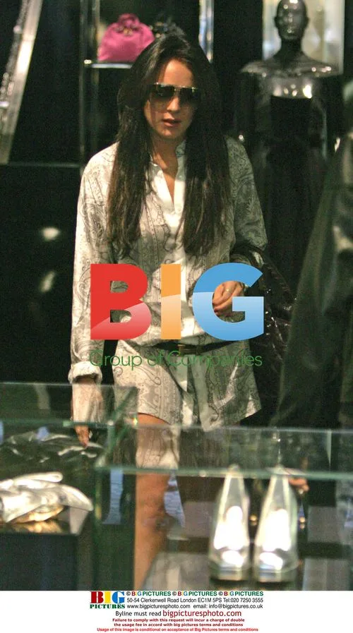Lindsay Lohan out shopping with boyfriend in London
