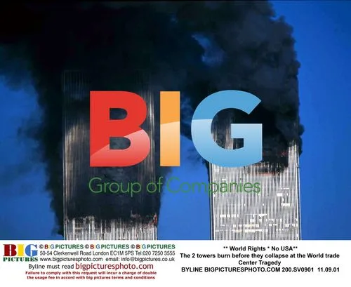 2 towers burn before collapse at World Trade Center