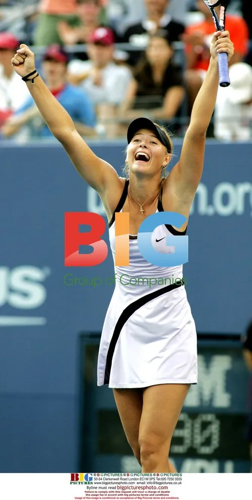 Maria Sharapova Celebrates US Open Semi-Final Win