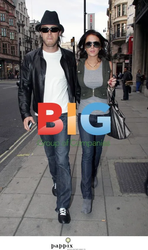 Lindsay Lohan and Boyfriend Shopping in London