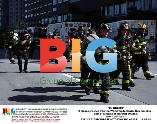 Firefighters at World Trade Center on 9/11