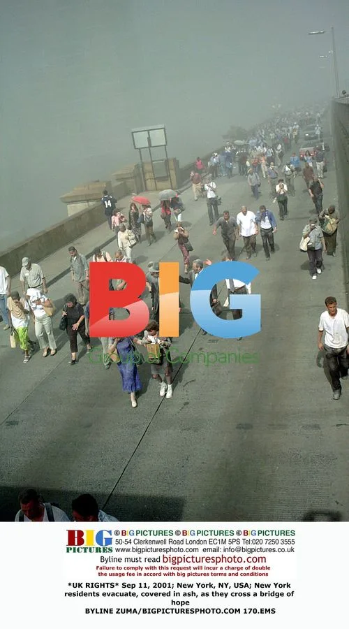 New Yorkers evacuate amid 9/11 attacks