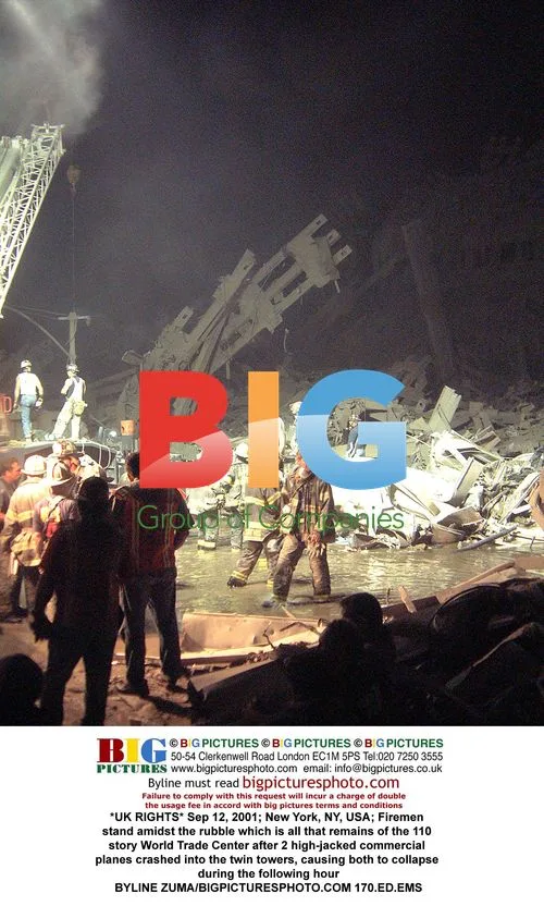 Firemen in Rubble of WTC
