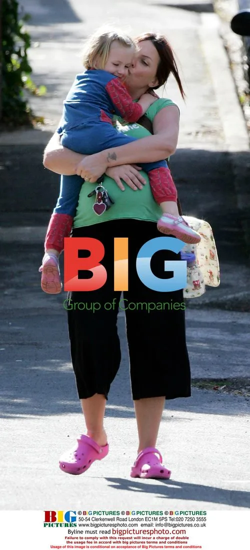 Heavily Pregnant Davina McCall Out