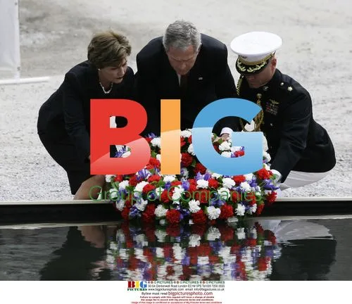 Bush and Laura Bush at Ground Zero, 2006