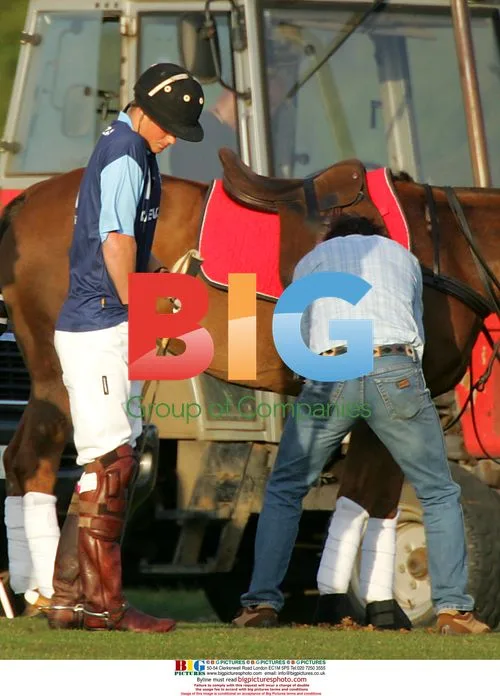 Prince Harry playing polo