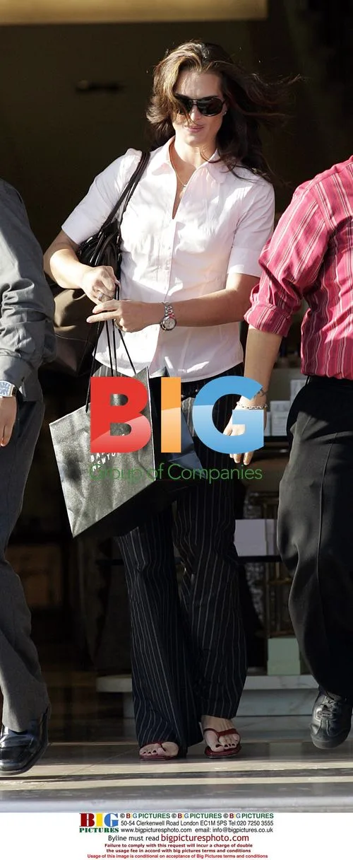 Brooke Shields shopping at Barneys New York