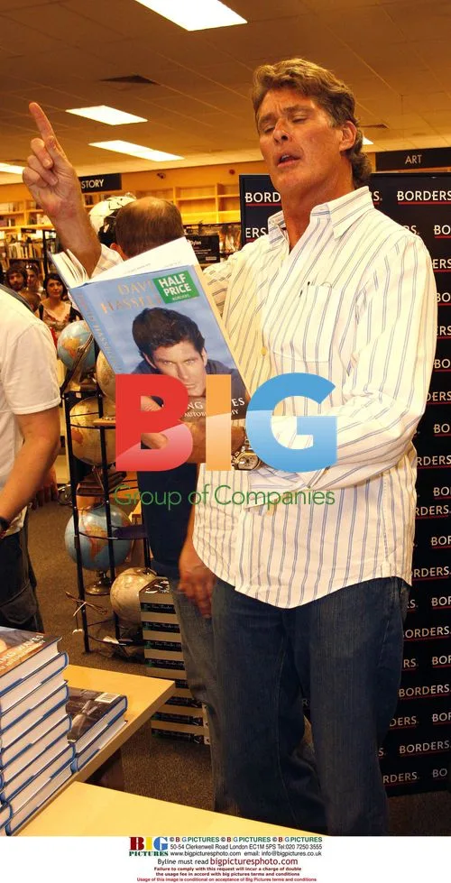 DAVID HASSELHOFF at book signing