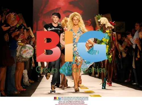 Paris Hilton and Richie Rich at Heatherette Fashion Show