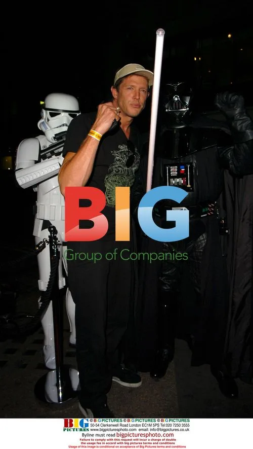 Love Island's Chris Brosnan with Darth Vader