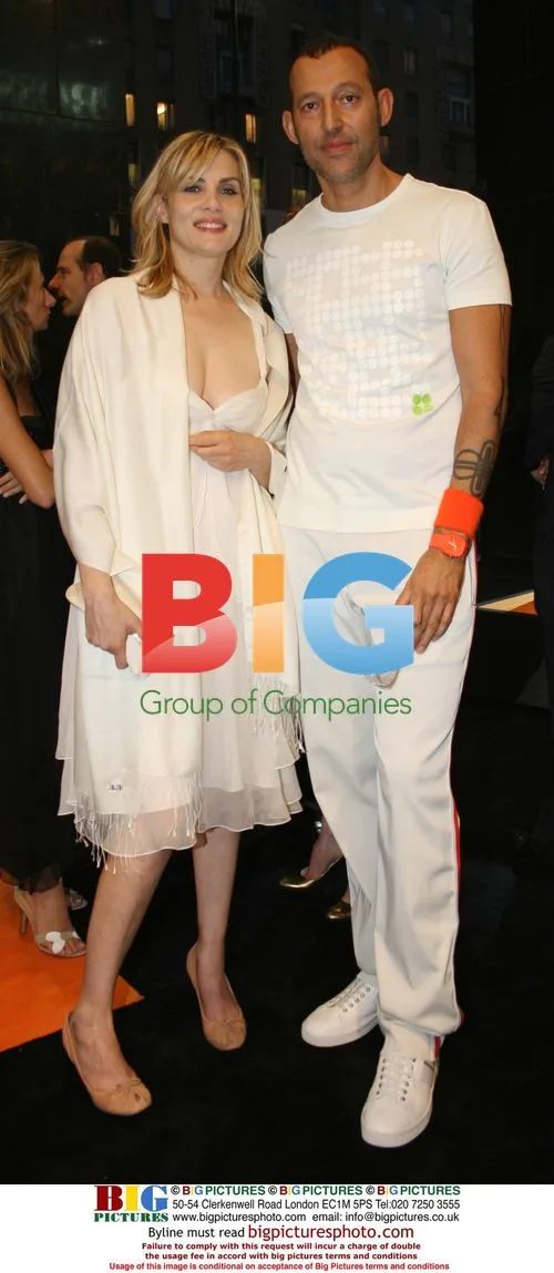 Actress Emanuel Segniol and designer Karim Rashid at Hugo Boss store opening