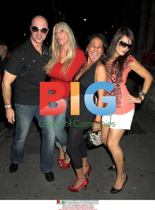 Big Brother Stars at Pink Scrabble Party