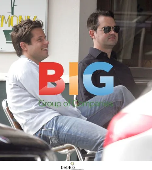 TV Presenter Jimmy Carr Spotted with Friend