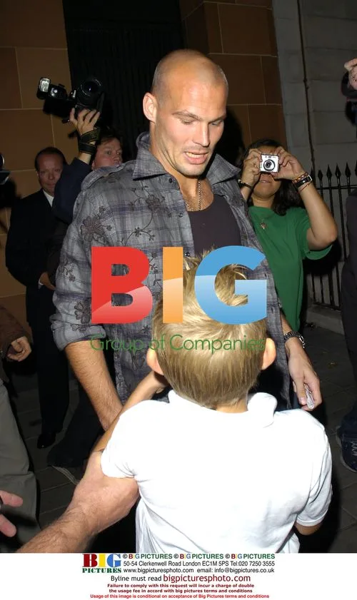 Footballer Freddie Ljungberg at Ciprianis Restaurant