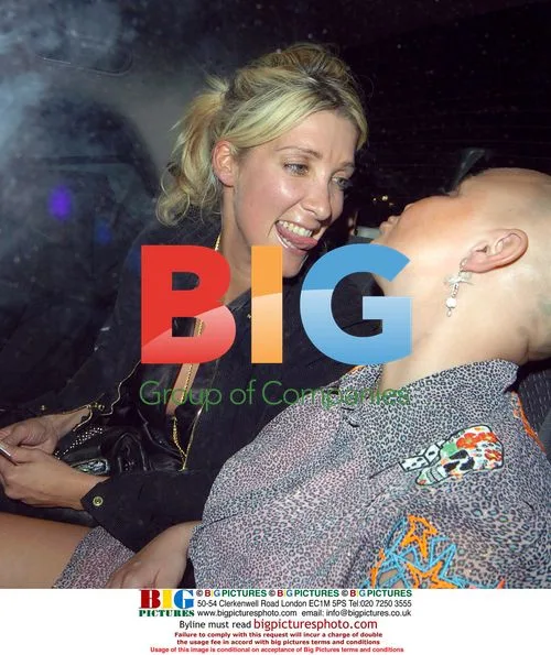 Gail Porter leaving Gina Shoes 50th party