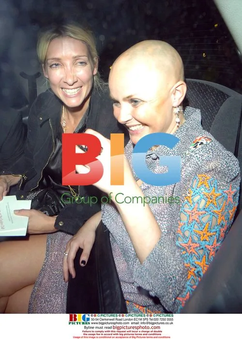 Gail Porter and friends leaving party
