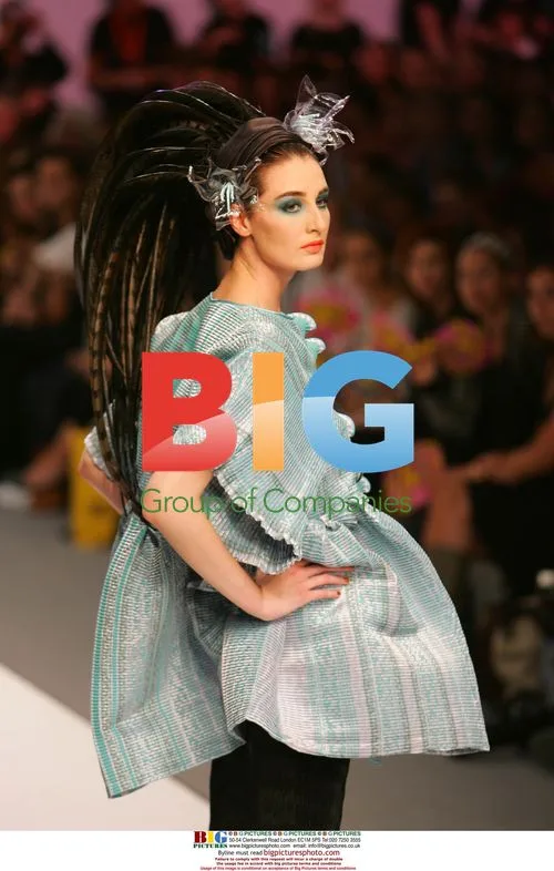 Erin O'Conner at London Fashion Week