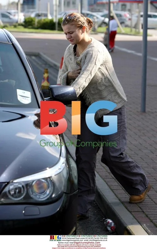 Pregnant Kerry Katona at Car Wash