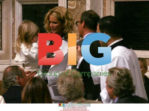 Supermodel Elle Macpherson at Son"s Christening in Rome