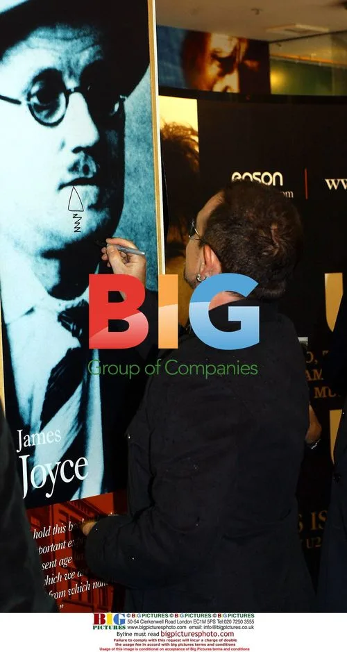 Bono defaces Irish literary posters