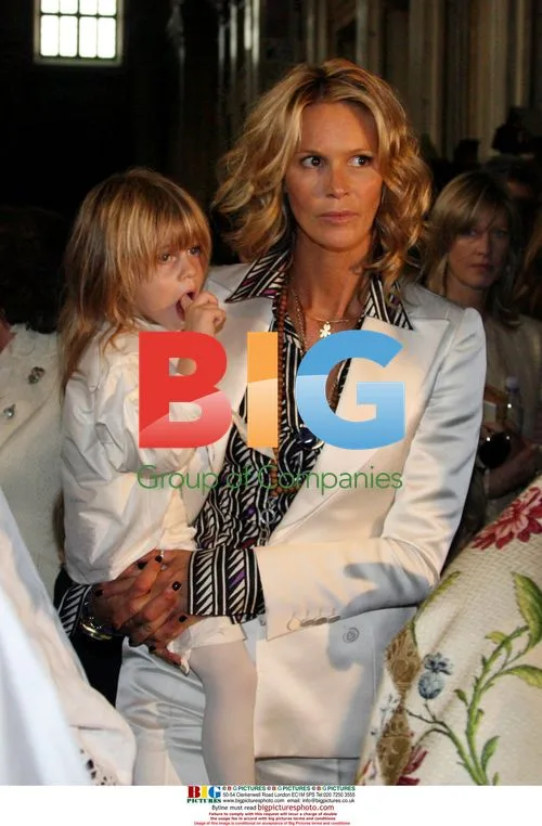Elle Macpherson at Christening in Rome