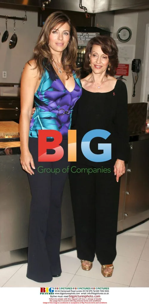 Elizabeth Hurley and Evelyn Lauder at Macy's event