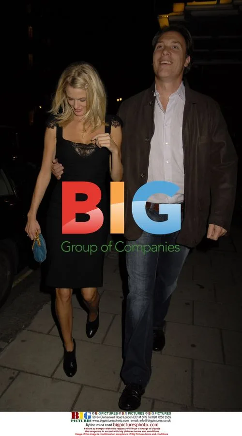 Donna Air and partner Damian Aspinall at White Cube party