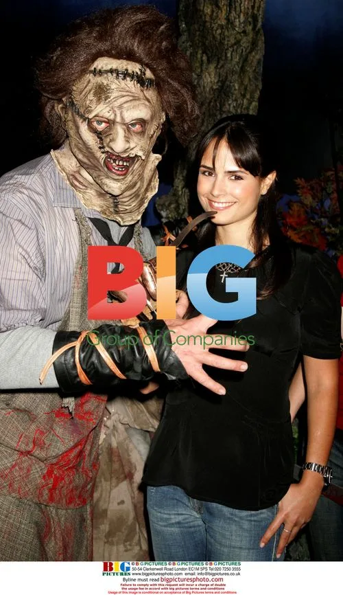 Leatherface and Jordana Brewster at 'Chamber Live!' unveiling