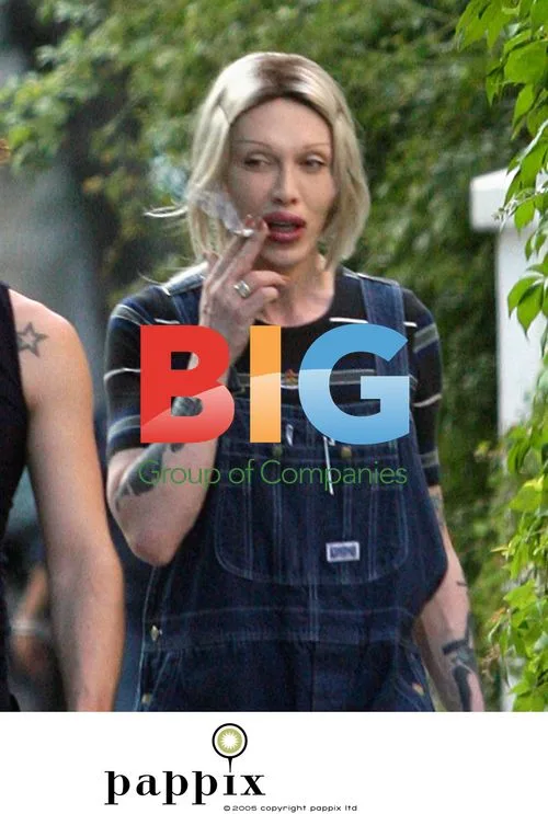 Pete Burns and boyfriend Michael Simpson smoking in London