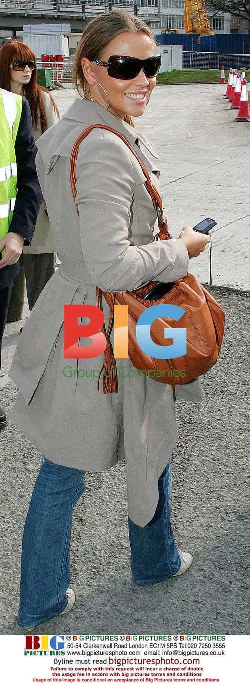 Kimberley of Girls Aloud at Dublin Airport