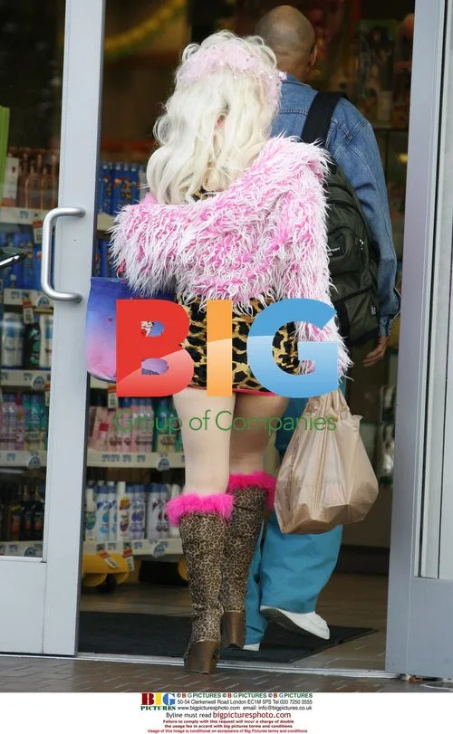 Angelyne shopping in West Hollywood