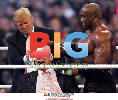 Trump and Lashley Shave McMahon's Head at Wrestlemania 23