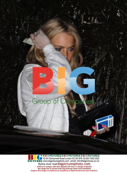 Lindsay Lohan Leaves Hyde Club