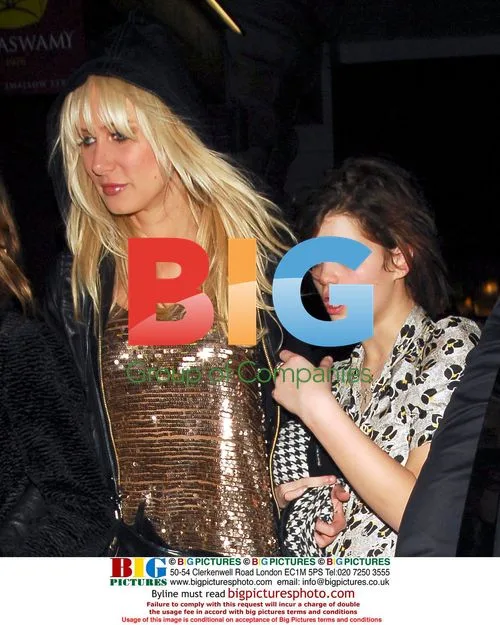 Kimberly Stewart and Pixie Geldof Night Out in London