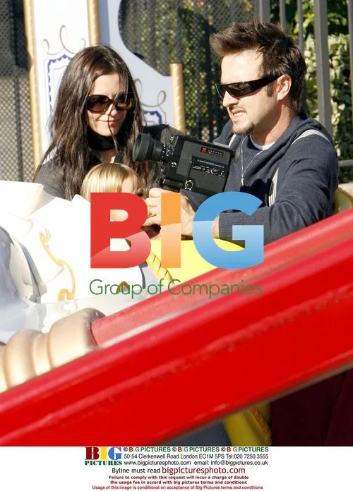 Courteney Cox and Family at Disneyland