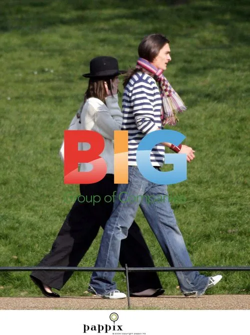 Keira Knightley and Rupert Friend stroll in London
