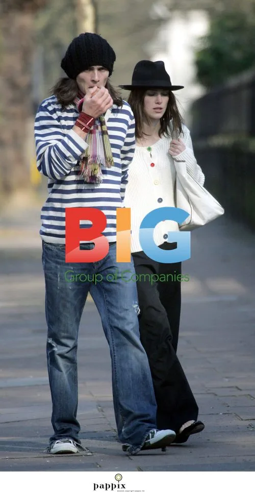 Keira Knightley and Rupert Friend stroll in London