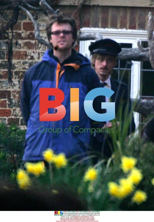 Mackenzie Crook on set of Paul McCartney video