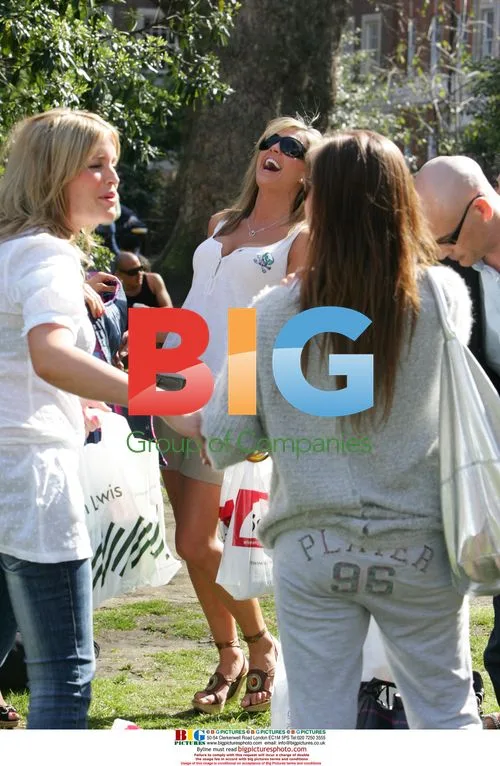 Model Danielle Lloyd filming 'Wags Boutique'