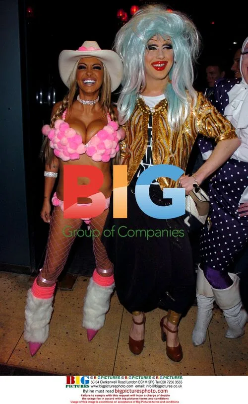 Jodie Marsh and Sarah Barrand at Circus Night Club