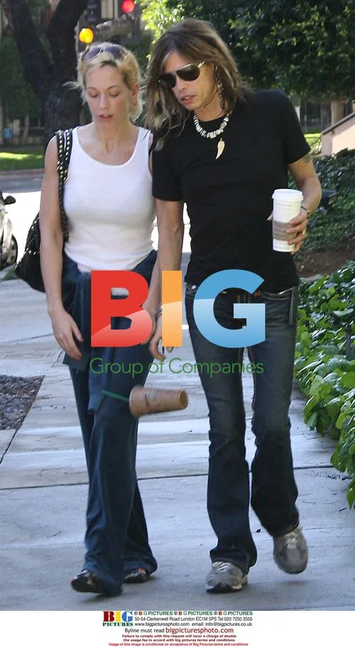 Steven Tyler and Girlfriend Erin Brady Get Coffee