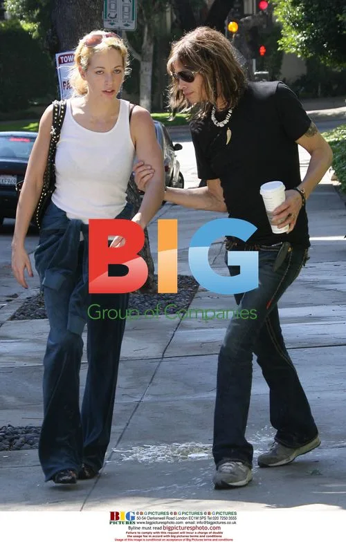 Steven Tyler and Erin Brady Spill Coffee