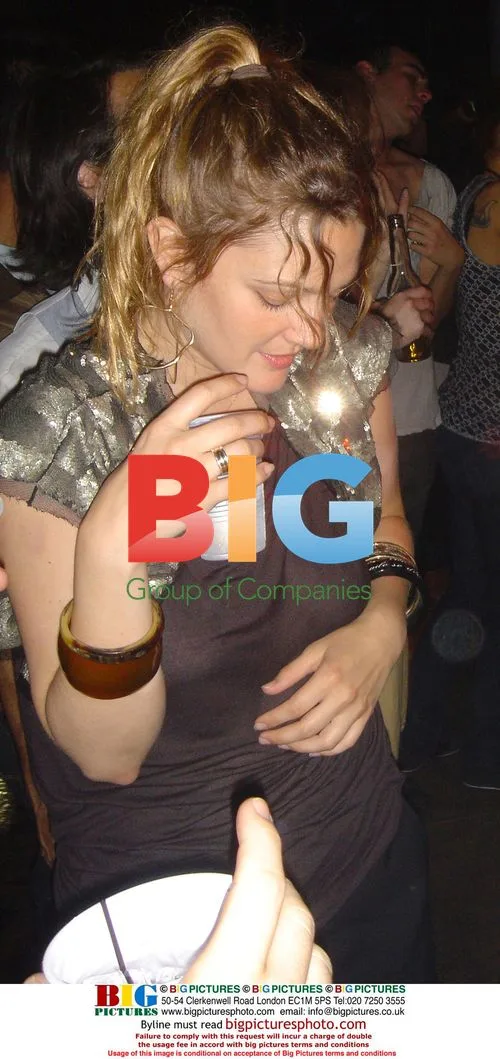 Drew Barrymore Drinking and Dancing