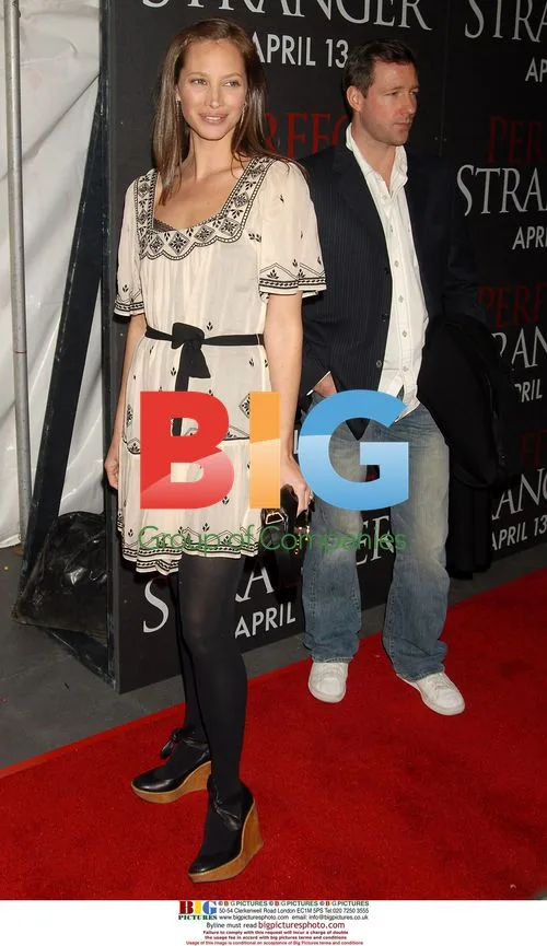 CHRISTY TURLINGTON and ED BURNS at 'Perfect Stranger' premiere