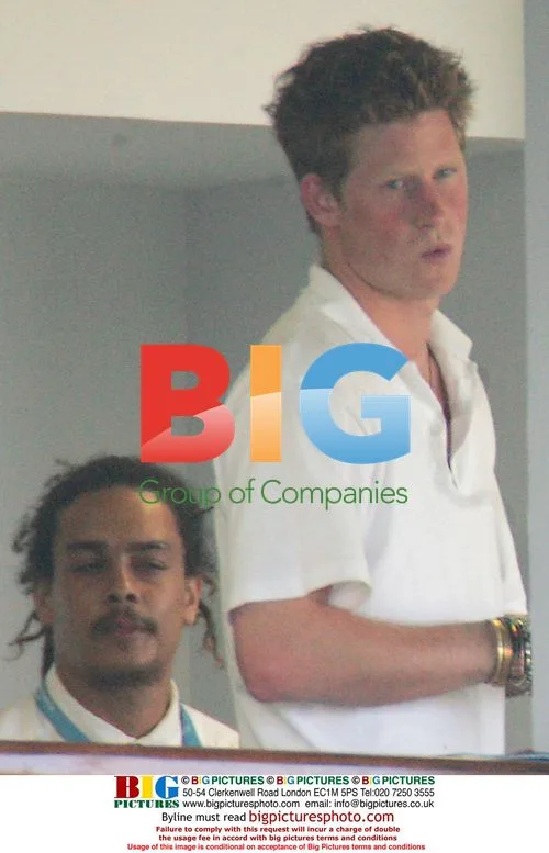 Prince Harry and Chelsy Davy at Cricket Match