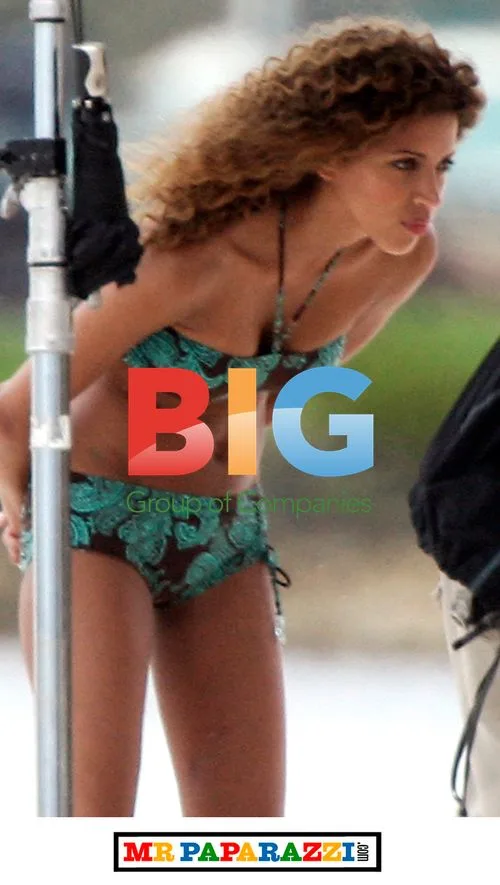 Noemie Lenoir Models Swimwear for Marks & Spencer