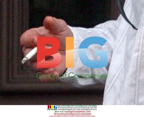 Paul Gascoigne Smoking Outside Pub