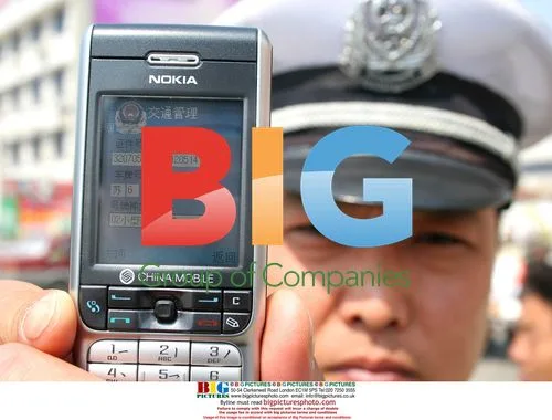 Policeman Shows New Multifunctional Cell Phone