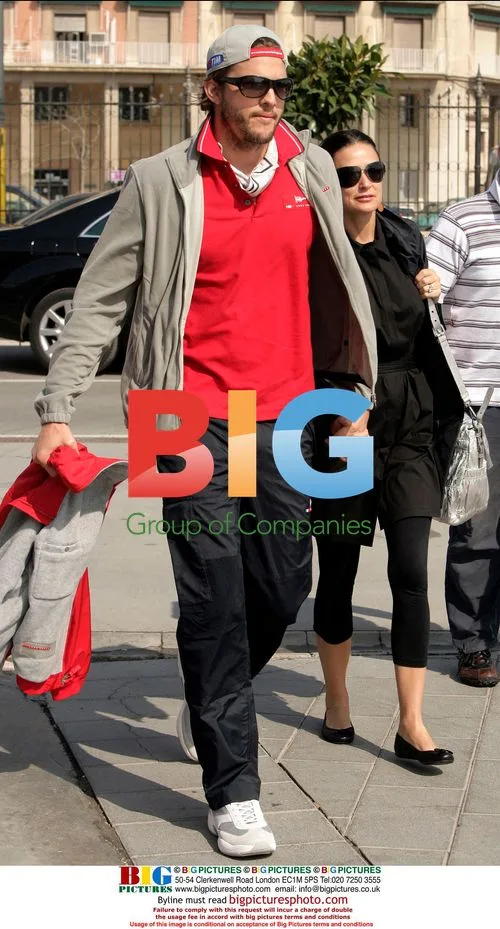 Demi Moore and Ashton Kutcher at America's Cup