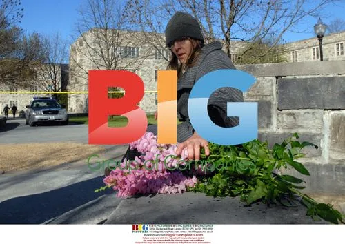 Deborah Wiley-Vawter brings flowers to Virginia Tech